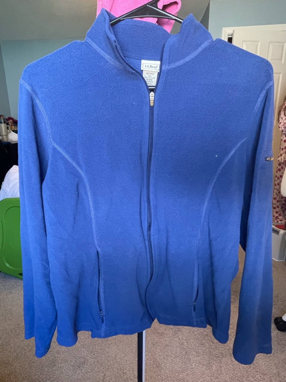 L.L.Bean Blue Women's Full-Zip Fleece Jacket